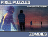 Превью изображения 0: Pixel Puzzles Illustrations & Anime - Jigsaw Pack: Zombies